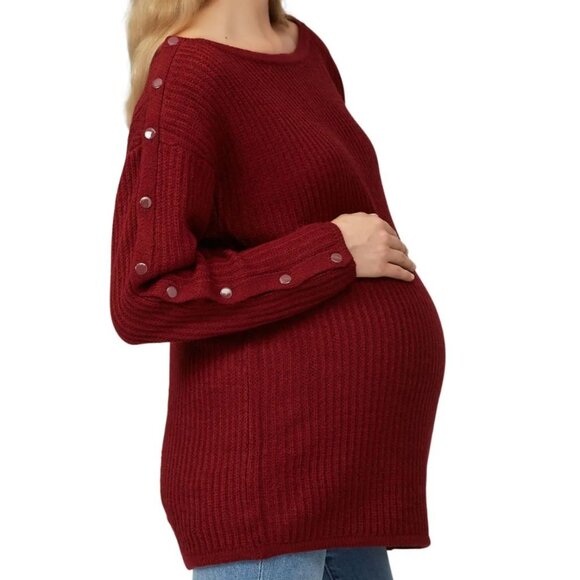 NOM Maternity Odette Nursing Maternity Sweater size medium - Picture 3 of 3